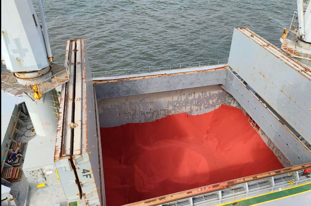 Descarga de fertilizantes se mantém em ritmo acelerado nos portos de Paranaguá e Antonina